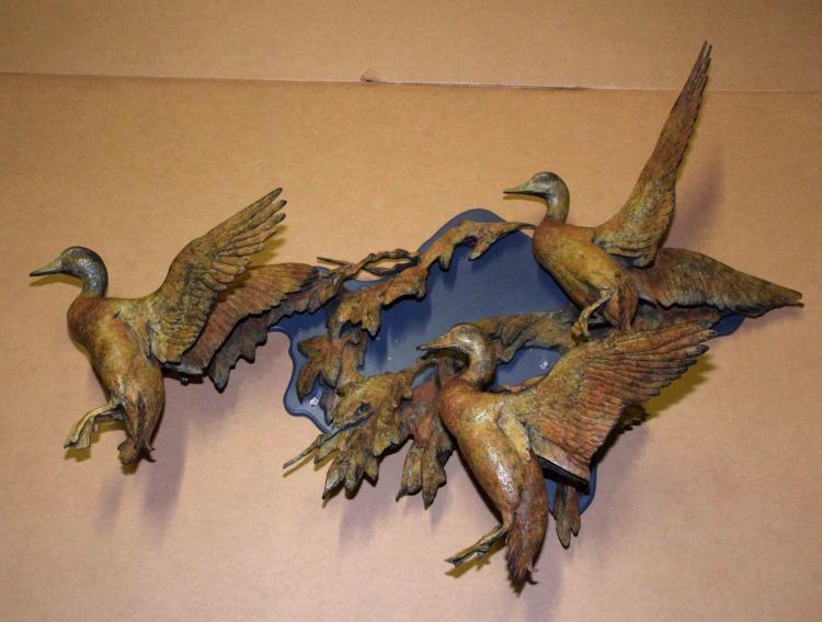 Artwork by Walter Matia, TIMBER TOLL, Made of bronze