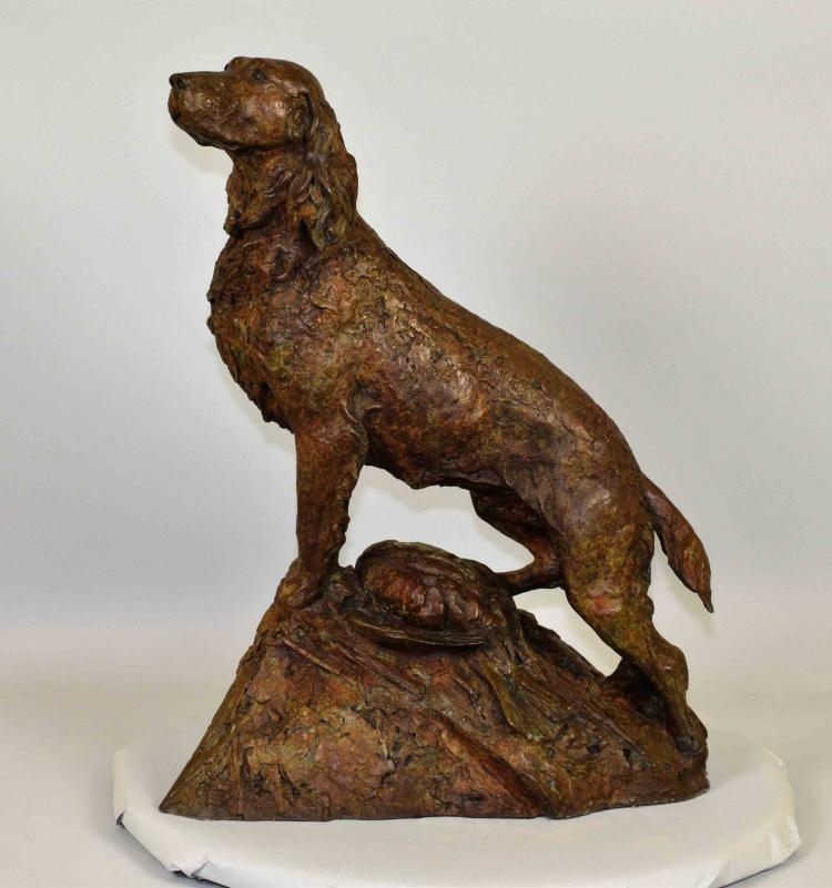 Artwork by Walter Matia, MISSING THE MASTER, Made of bronze