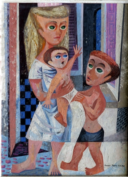 Italian Mother and Child by Howard Mandel, 1953