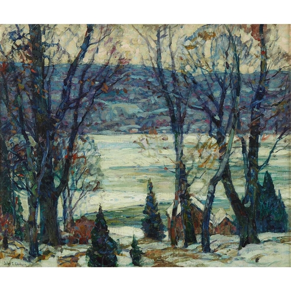 ICEBOUND RIVER by John Fabian Carlson, 1931