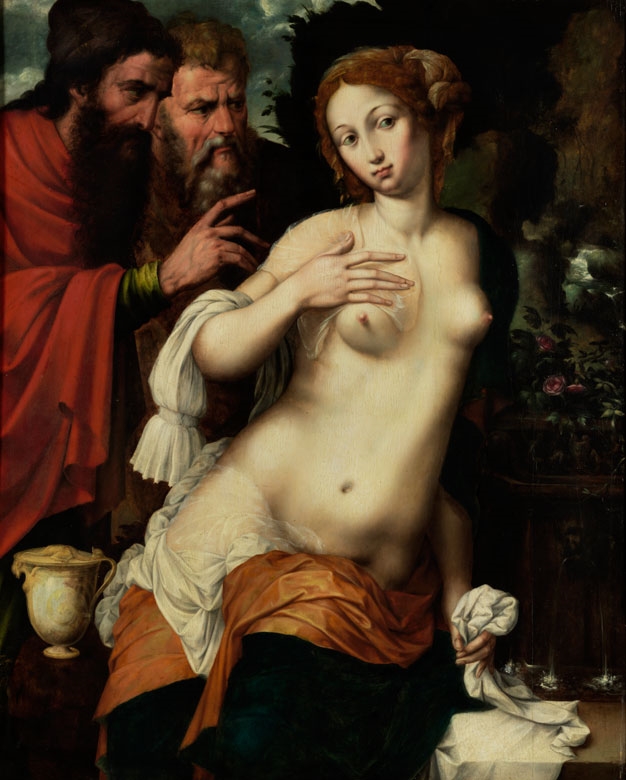 Susanna and the Two Elders by Vincent Sellaer