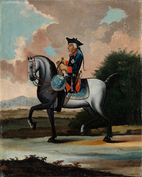 Friedrich II Zu Pferde by German School, 18th Century, 18th century