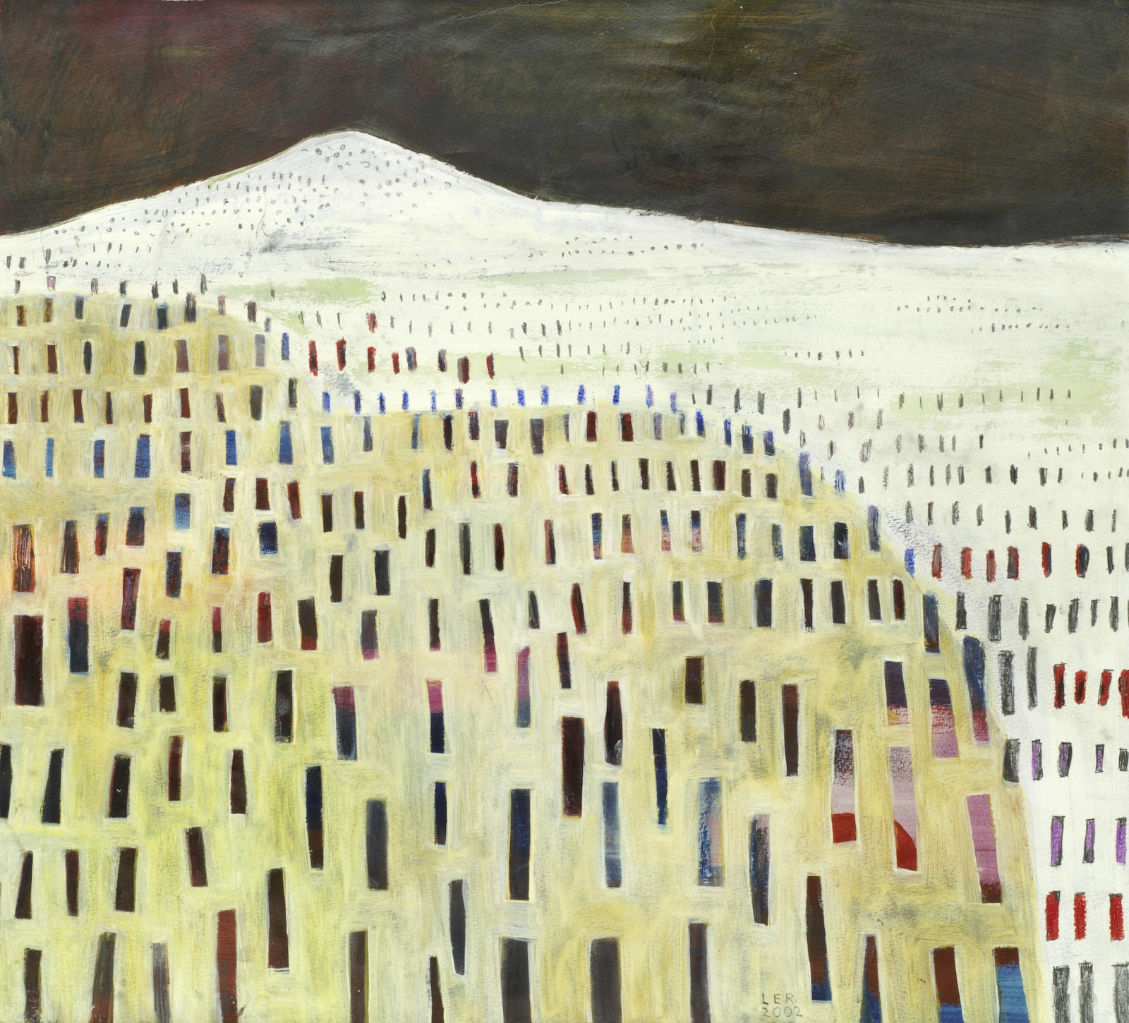 Artwork by Lucy Raverat, Mountain, Made of acrylic on paper