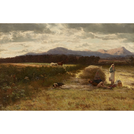 A SUMMER'S DAY IN GALLOWAY by David Farquharson, 1878