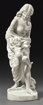 MOTHER AND CHILD AT BATHTIME - Alessandro Biggi