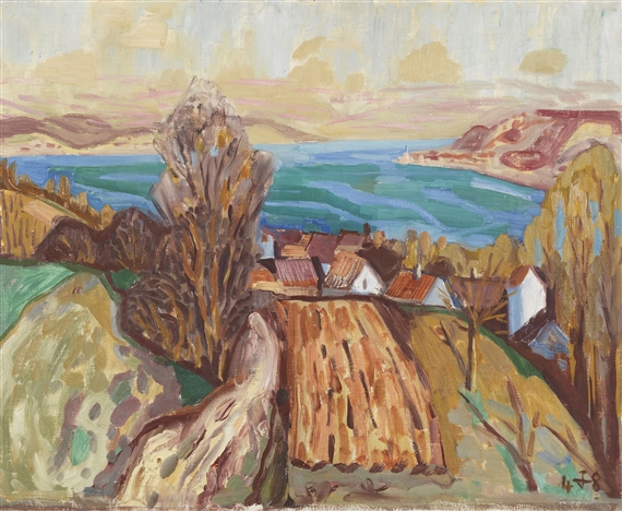 Bodenseelandschaft by Otto Dix, 1948