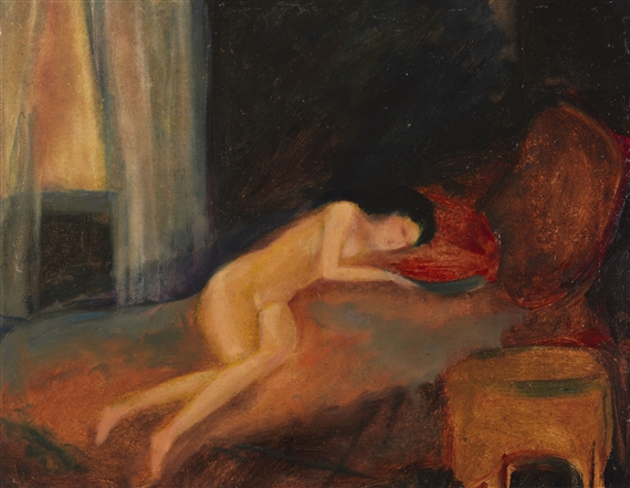 Liegender Akt by Willi Baumeister, 1912