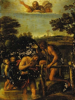 The Baptism of Christ - Antonio Carracci