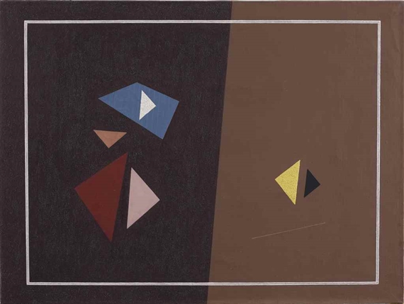 Composition no. 141 by Friedrich Vordemberge-Gildewart, 1942-1943