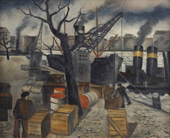 In the harbour - Wim Bosma