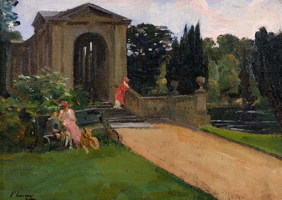 The Palladian Bridge, Wilton (1920) by John Lavery, 1920