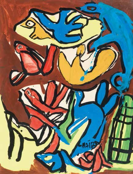 Artwork by Chaibia Tallal, Sans titre, Made of oil on canvas