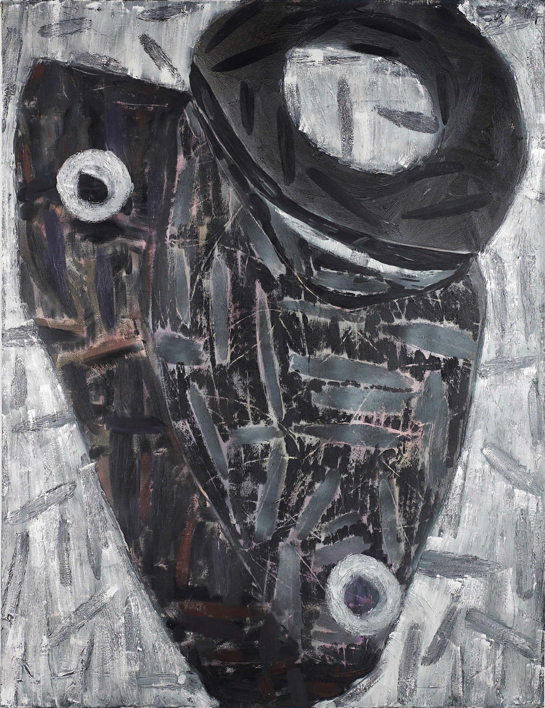 Artwork by Gabriel Hartley, Pout, Made of oil and spray paint on canvas