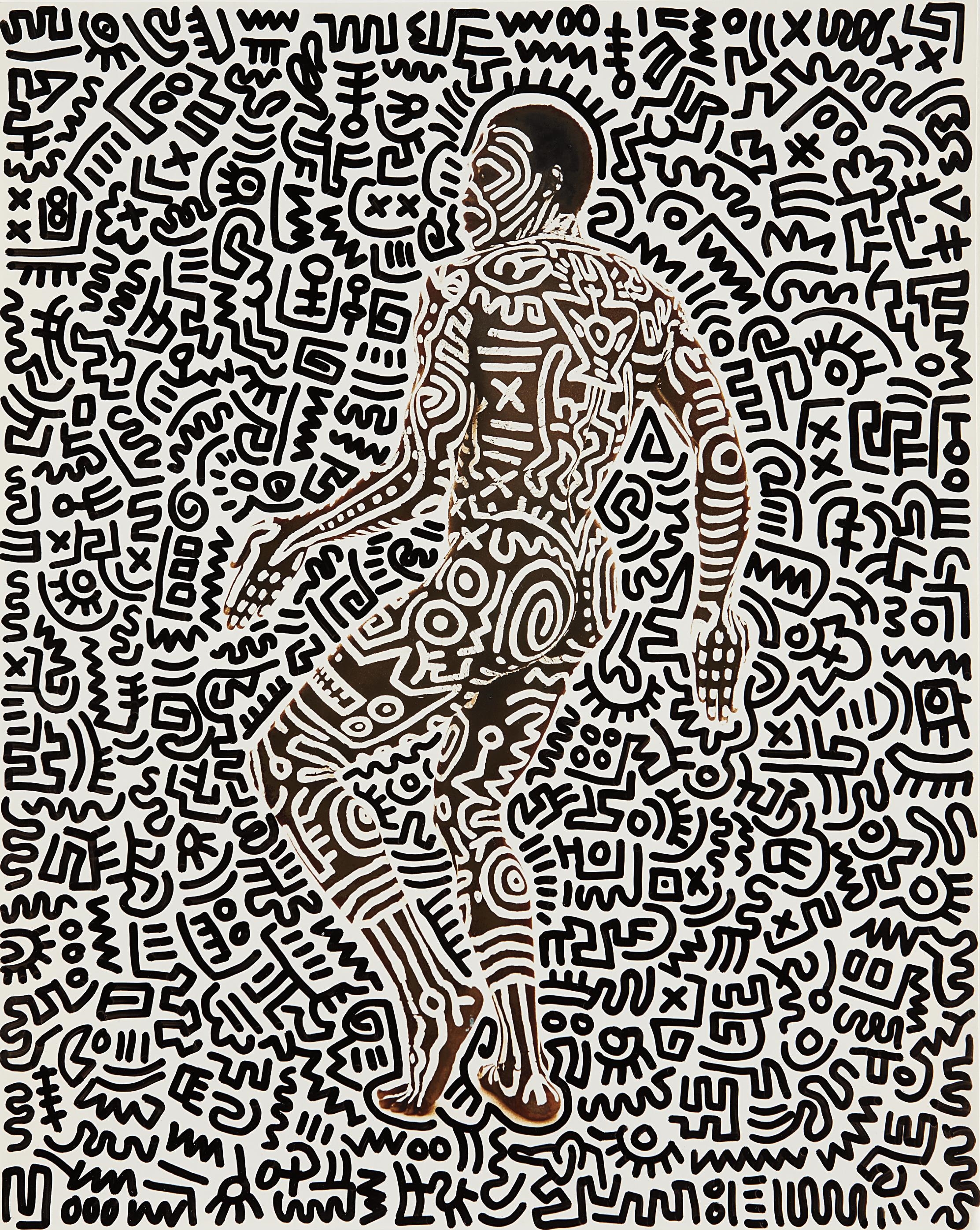 Artwork by Keith Haring, Untitled (Bill T. Jones), Made of ink on photograp...
