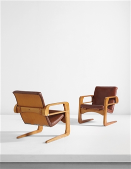 Pair of "Air Line" armchairs from Disney Studios, Burbank, California - Kem Weber