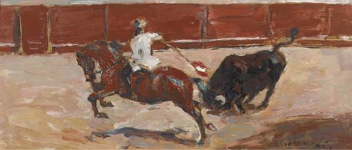 Bullfight by Johannes Maria Groenestein