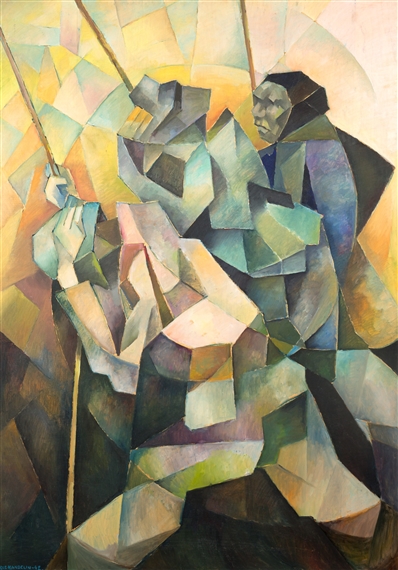 Bell tollers by Ole Kandelin, 1942