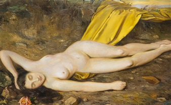 Woman with a Rose - František Šindler