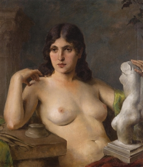 Resting in the Studio - František Antonín Jelínek