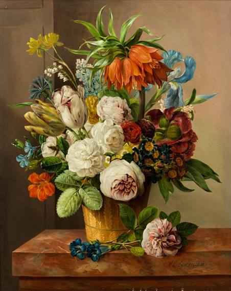 FLORAL STILL LIFE by Anthony Oberman