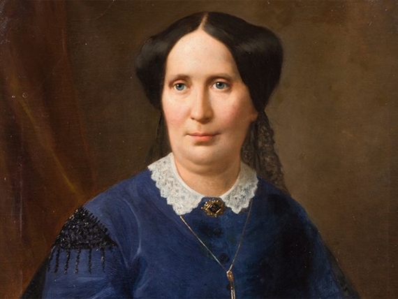 Portrait of a Lady by Jacob Nöbbe, 1883