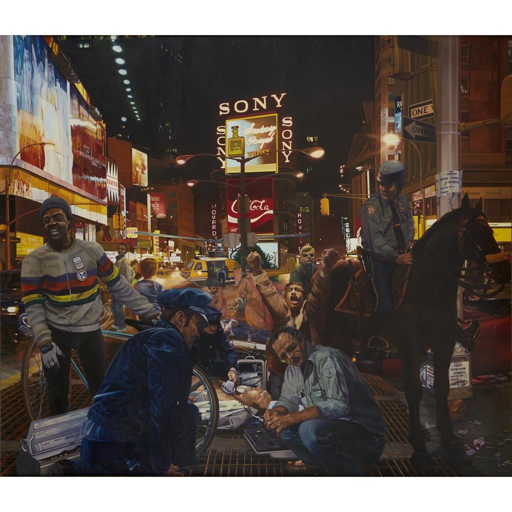 Artwork by William L. Haney, CRITICAL RESPONSE TIME, Made of oil on canvas