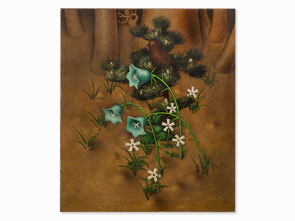 Artwork by Heinrich Basedow the Younger, Glockenblumen, Made of oil on canvas