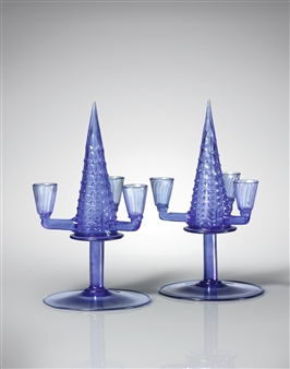 PAIR OF CANDELABRA - Fratelli Barovier