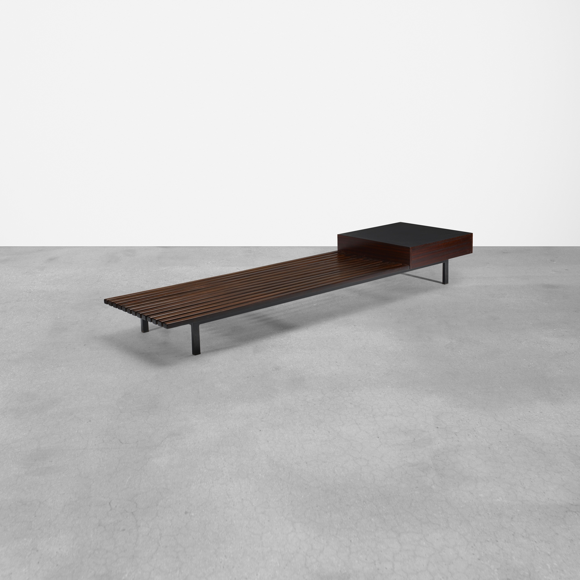 Charlotte Perriand, Bench with drawer, from Cité Cansado, Mauritania  (circa 1962)