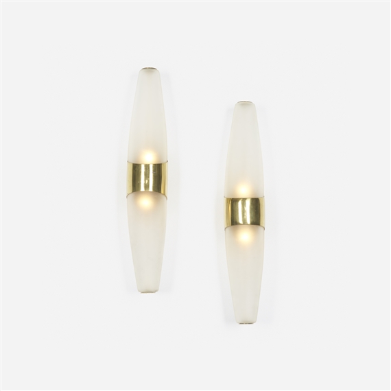 Sconces, pair by Fontana Arte, circa 1950