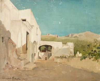 Paysage de Capri by Edouard Alexandre Sain