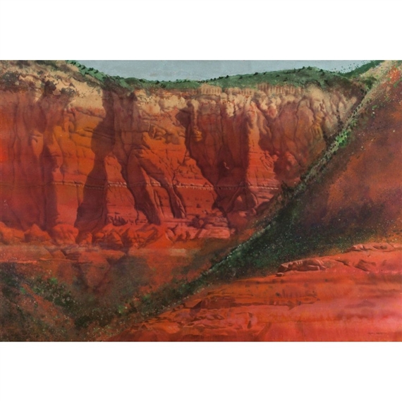 Lee Mtn Red Rocks by Merrill Mahaffey, 1978