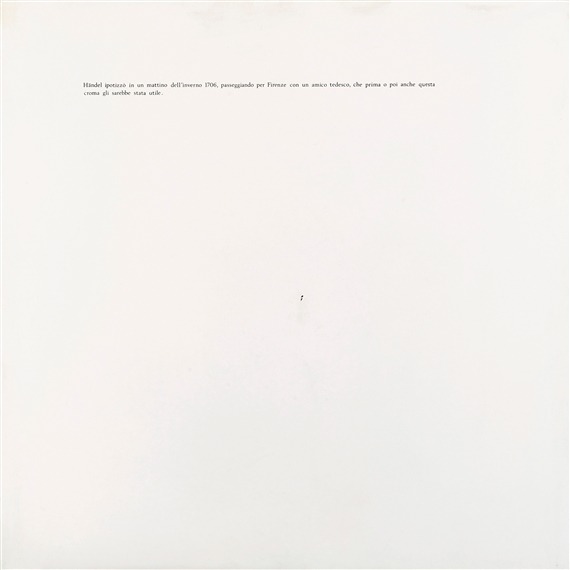 Immaginare di Händel - 11 by Emilio Isgrò, 1975