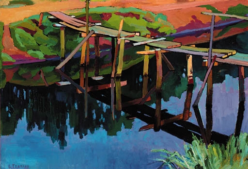 Wooden Bridge by Viktor Templin