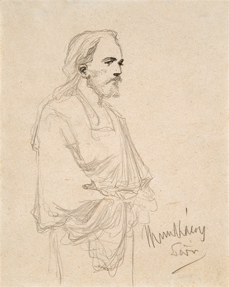 Draft for Christ before Pilate by Mihaly Munkacsy