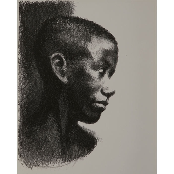 Artwork by Ernest Crichlow, Ronnie, Made of lithograph