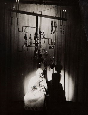 The Bauhaus Xmas tree (one of them) by T. Lux Feininger, 1927-1928