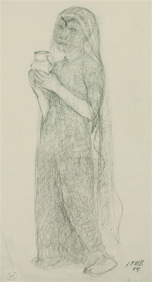 Mädchen mit Krug by Paula Modersohn-Becker, 1902