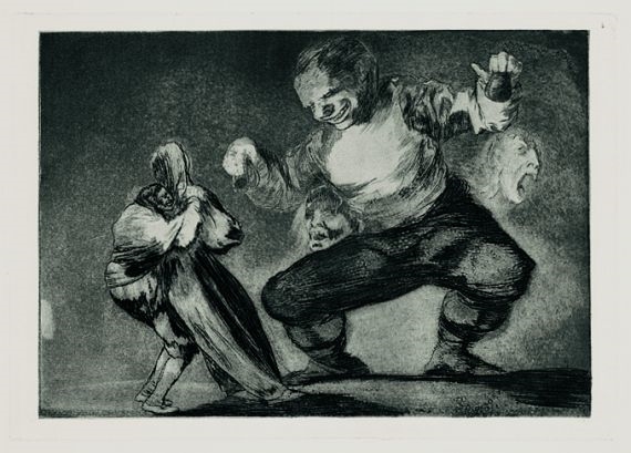 Artwork by Francisco José de Goya y Lucientes, Bobalicón (Einfaltspinsel), Made of Etching with Aquatinta