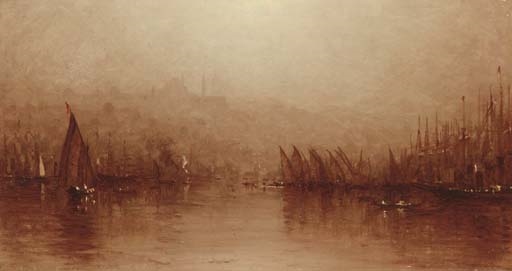 A Sketch of the Golden Horn, Constantinople by Sanford Robinson Gifford, 1869