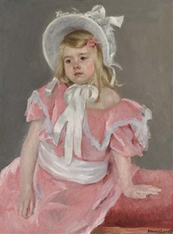 Sara Seated, Leaning on Her Left Hand - Mary Cassatt