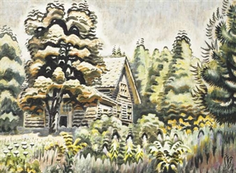 Charles Ephraim Burchfield | INSECT CHORUS IN SEPTEMBER (1952) | MutualArt