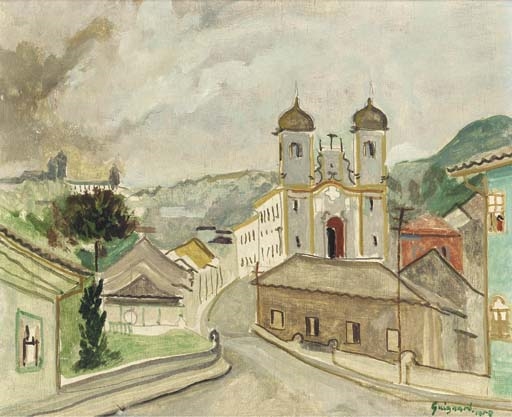 Paisagem de Ouro Preto by Alberto da Veiga Guignard, 1958