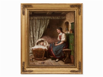 A Young Mother - Julius Geertz