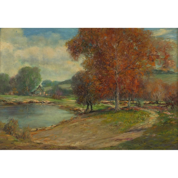 Fox River Country in Autumn by Miles Jefferson Early, 1949