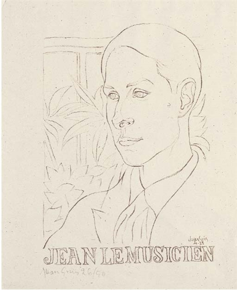 Jean le musicien by Juan Gris, 1921