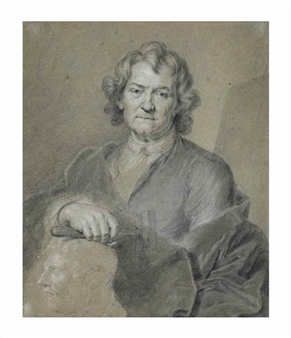 Portrait of the sculptor Pierre Puget - Hyacinthe Rigaud