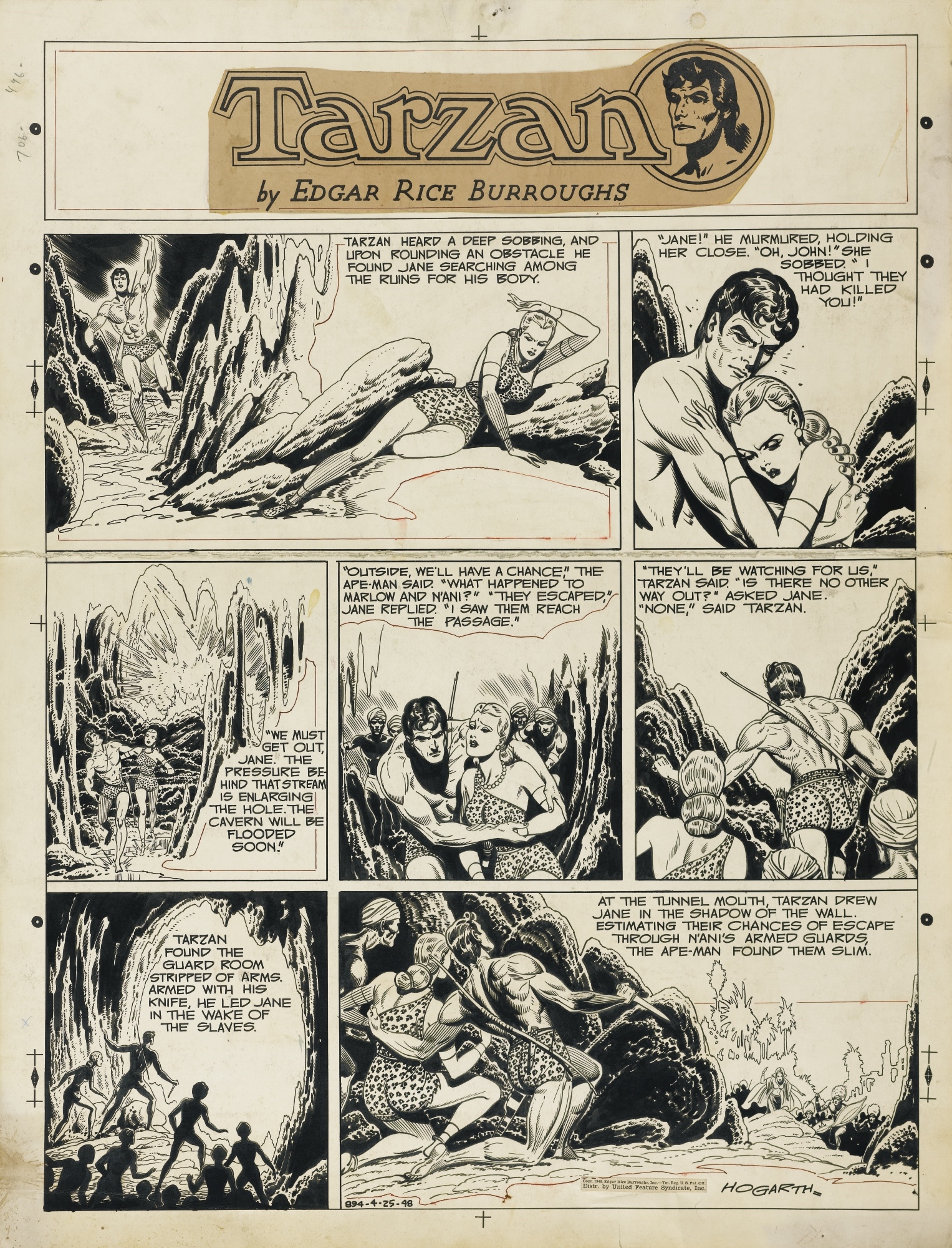 Tarzan Sonntagsseiten Band 8 1945-1946 Burne Hogarth & Rubimor BOCOLA Verlag 