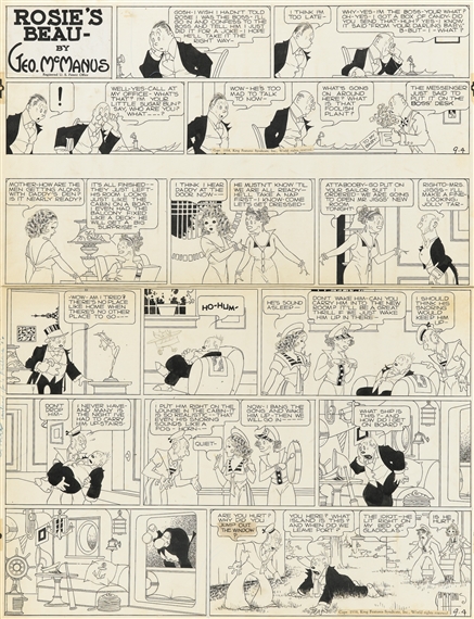 Rosie's Beau by George McManus, September 4, 1938