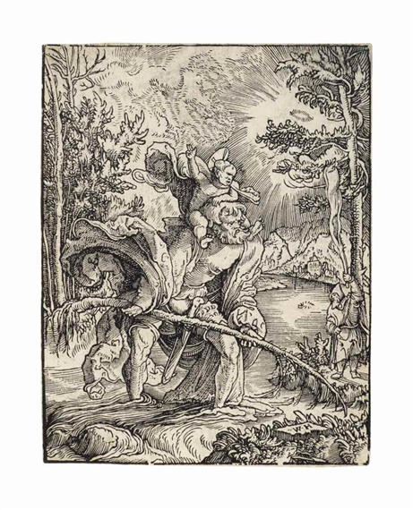 Saint Christopher by Wolf Huber, circa 1518-1520